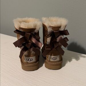 UGG Toddler Bailey Bow Chestnut Boots